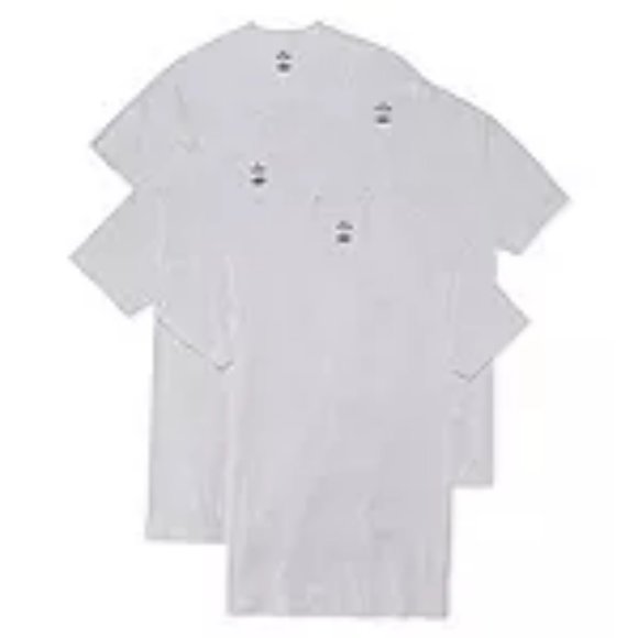 Stafford Super Soft Mens 4 Pack Short Sleeve Crew Neck T-Shirt-Big - Picture 3 of 3